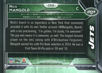 2015 Topps - Super Bowl 50 #152 Nick Mangold Back