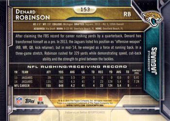 2015 Topps - Super Bowl 50 #153 Denard Robinson Back