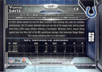 2015 Topps - Super Bowl 50 #169 Vontae Davis Back