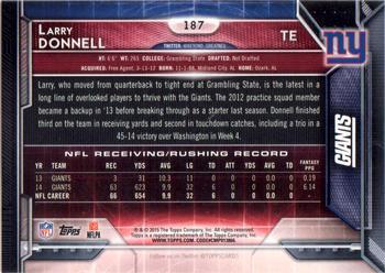 2015 Topps - Super Bowl 50 #187 Larry Donnell Back