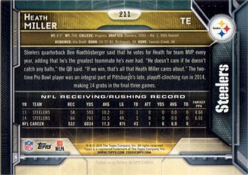 2015 Topps - Super Bowl 50 #211 Heath Miller Back