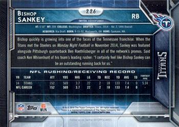 2015 Topps - Super Bowl 50 #226 Bishop Sankey Back