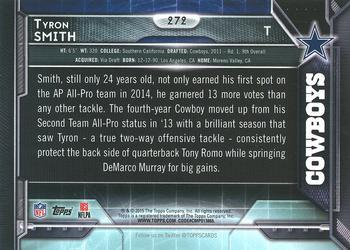 2015 Topps - Super Bowl 50 #272 Tyron Smith Back