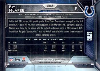 2015 Topps - Super Bowl 50 #282 Pat McAfee Back