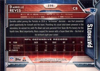 2015 Topps - Super Bowl 50 #294 Darrelle Revis Back