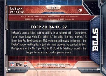 2015 Topps - Super Bowl 50 #332 LeSean McCoy Back