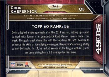 2015 Topps - Super Bowl 50 #362 Colin Kaepernick Back