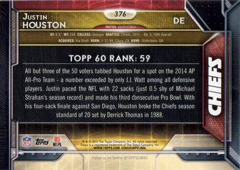 2015 Topps - Super Bowl 50 #376 Justin Houston Back