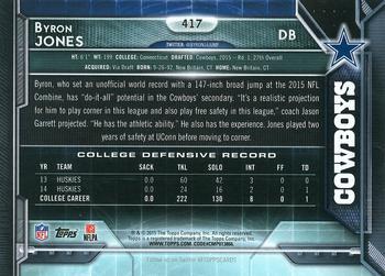 2015 Topps - Super Bowl 50 #417 Byron Jones Back