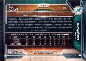 2015 Topps - Super Bowl 50 #433 Jay Ajayi Back