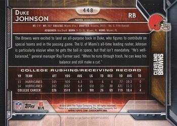 2015 Topps - Super Bowl 50 #448 Duke Johnson Back