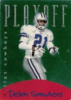 1996 Playoff Felt #2 Deion Sanders Front