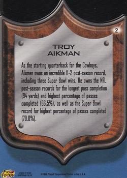 1998 Playoff Prestige Retail - Best of the NFL #2 Troy Aikman Back