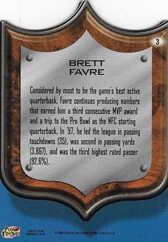 1998 Playoff Prestige SSD Hobby - Best of the NFL Die Cut #3 Brett Favre Back
