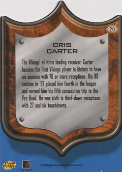 1998 Playoff Prestige SSD Hobby - Best of the NFL Die Cut #20 Cris Carter Back