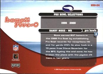 2000 Playoff Contenders - Hawaii 5-O #H50-24 Randy Moss Back