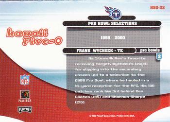 2000 Playoff Contenders - Hawaii 5-O #H50-32 Frank Wycheck Back