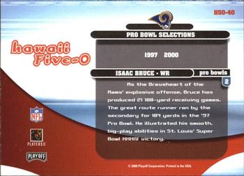 2000 Playoff Contenders - Hawaii 5-O #H50-40 Isaac Bruce Back