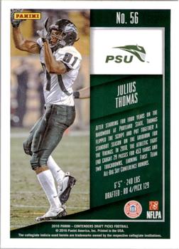 2016 Panini Contenders Draft Picks - Bowl Ticket #56 Julius Thomas Back