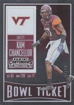 2016 Panini Contenders Draft Picks - Bowl Ticket #59 Kam Chancellor Front