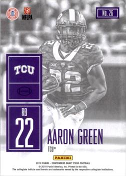 2016 Panini Contenders Draft Picks - Game Day Tickets #26 Aaron Green Back