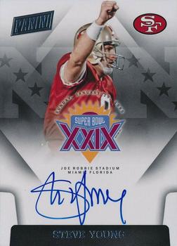 2015 Panini Black Gold - Super Bowl Signatures #SBXXIX-SY Steve Young Front