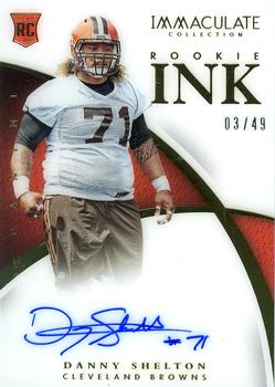 2015 Panini Black Gold - Update 2015 Immaculate Rookie Ink #RI-DSH Danny Shelton Front