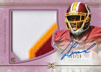2015 Topps Definitive Collection - Blue (Pink) #DC-33 Jamison Crowder Front