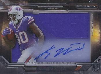 2015 Topps Strata - Clear Autographed Relic Rookies #CCAP-KWI Karlos Williams Front