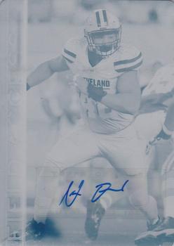 2015 Topps Field Access - Autographs Printing Plates Cyan #64 Nate Orchard Front