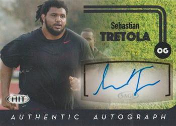 2016 SAGE HIT - Autographs #A18 Sebastian Tretola Front