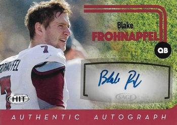 2016 SAGE HIT - Autographs Red #A6 Blake Frohnapfel Front