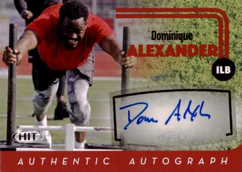 2016 SAGE HIT - Autographs Red #A9 Dominique Alexander Front