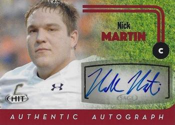 2016 SAGE HIT - Autographs Red #A44 Nick Martin Front