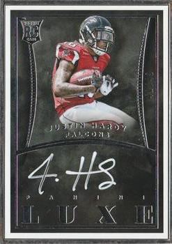 2015 Panini Luxe - Framed Rookie Autographs Silver #RA-JH Justin Hardy Front