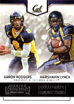 2016 Panini Contenders Draft Picks - Collegiate Connections #5 Aaron Rodgers / Marshawn Lynch Front