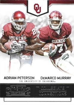 2016 Panini Contenders Draft Picks - Collegiate Connections #14 Adrian Peterson / DeMarco Murray Front
