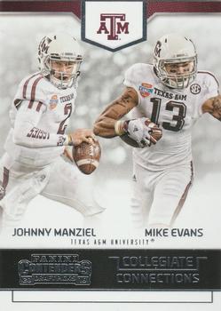 2016 Panini Contenders Draft Picks - Collegiate Connections #23 Mike Evans / Johnny Manziel Front