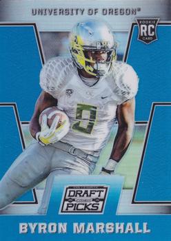 2016 Panini Prizm Collegiate Draft Picks - Prizms Blue #156 Byron Marshall Front