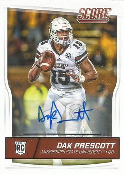 2016 Score - Rookie Signatures #337 Dak Prescott Front