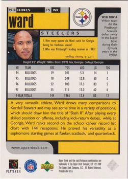 1998 UD Choice Pittsburgh Steelers #PS10 Hines Ward Back