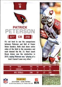 2016 Score - Scorecard #9 Patrick Peterson Back