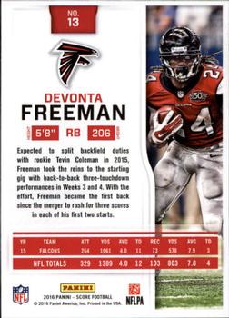 2016 Score - Scorecard #13 Devonta Freeman Back