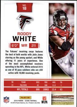 2016 Score - Scorecard #18 Roddy White Back