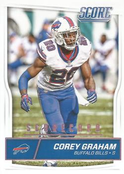 2016 Score - Scorecard #42 Corey Graham Front