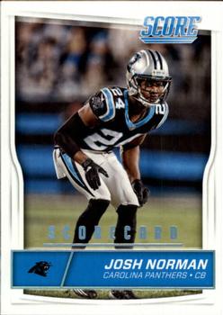 2016 Score - Scorecard #51 Josh Norman Front