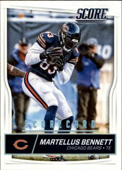 2016 Score - Scorecard #58 Martellus Bennett Front