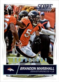 2016 Score - Scorecard #105 Brandon Marshall Front
