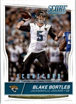 2016 Score - Scorecard #148 Blake Bortles Front