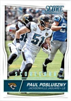 2016 Score - Scorecard #157 Paul Posluszny Front